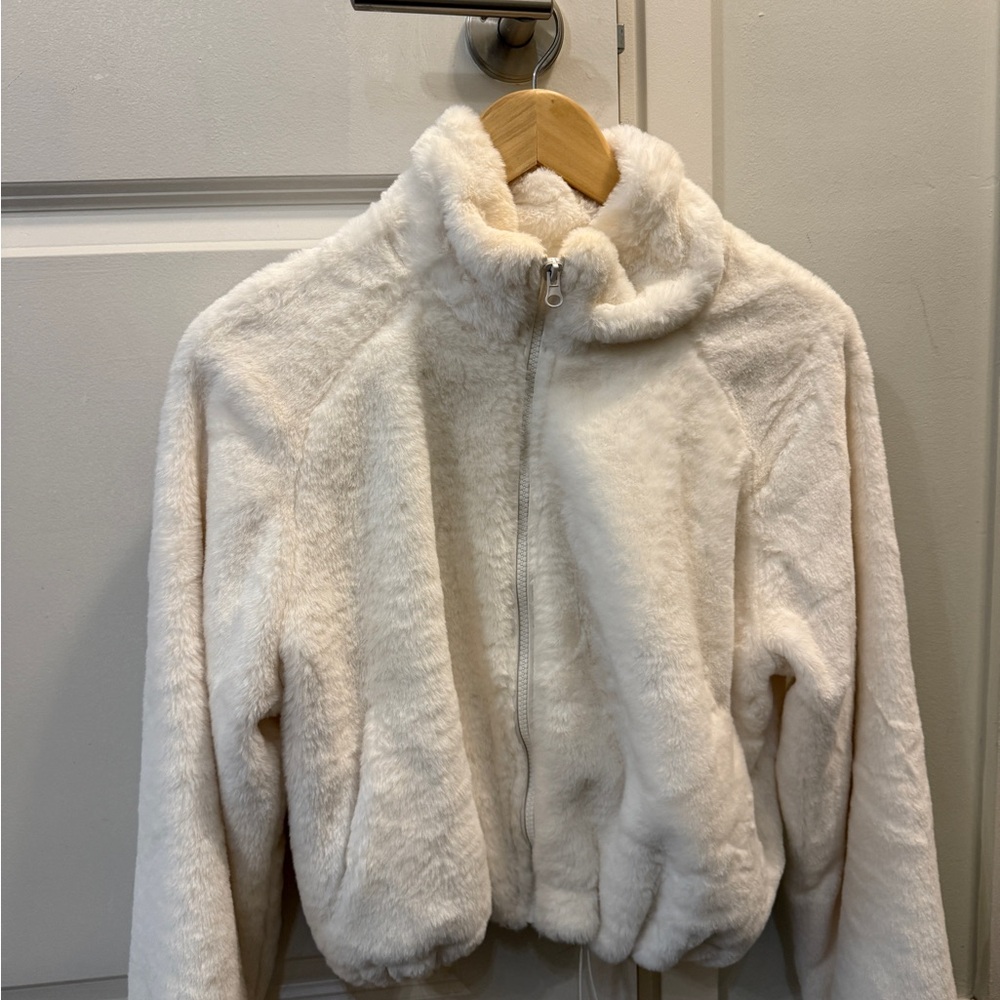 Love Tree Ivory Fleece Jacket